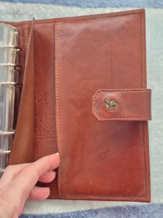Agenda Organizadora Piel Marrón Camel