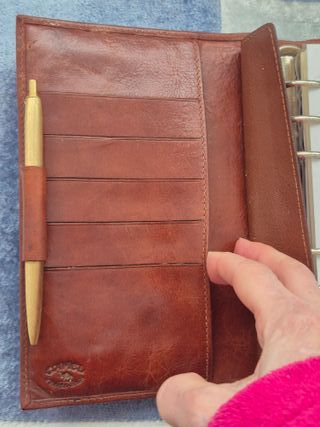 Agenda Organizadora Piel Marrón Camel