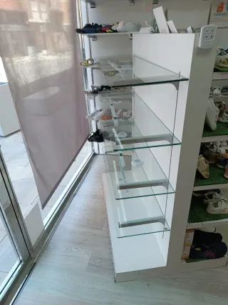 Gondola baldas cristal y madera