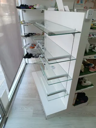 Gondola baldas cristal y madera