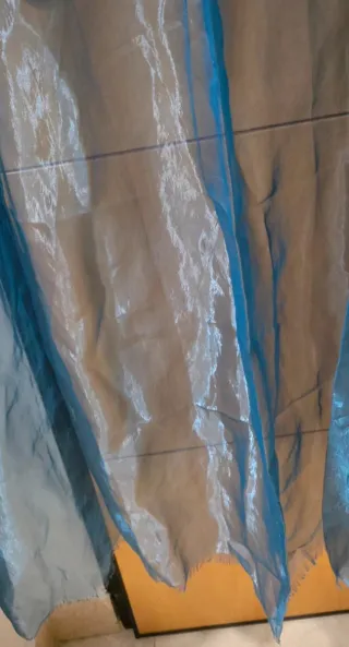 Visillos cortos azules