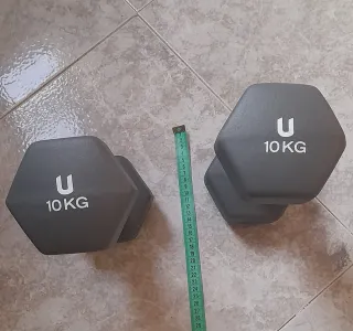 Mancuernas de hierro fundido engomados 20 kilos