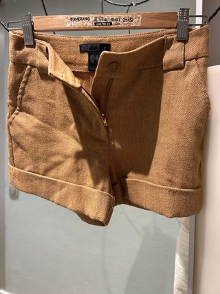 Bermudas Mango Talla 34 Marrón