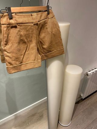 Bermudas Mango Talla 34 Marrón