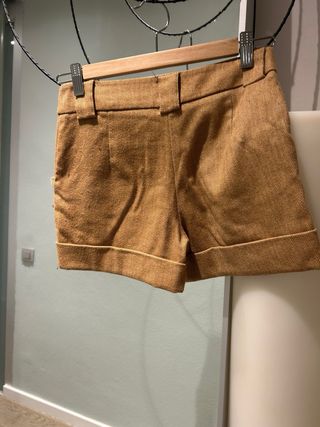 Bermudas Mango Talla 34 Marrón