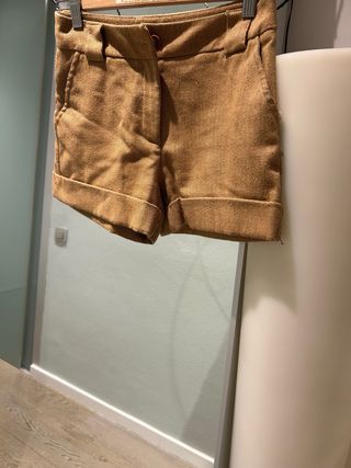 Bermudas Mango Talla 34 Marrón