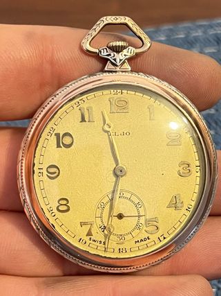 Reloj de Bolsillo de plata funcionando muy bien