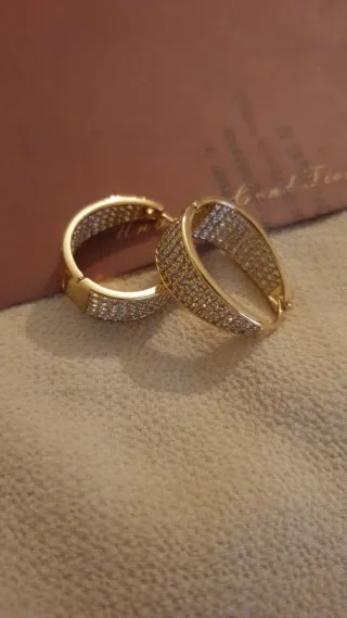 Pendientes Aro Chapados en Oro