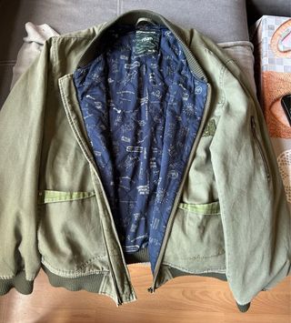 Cazadora Desigual Verde Oliva Talla XL