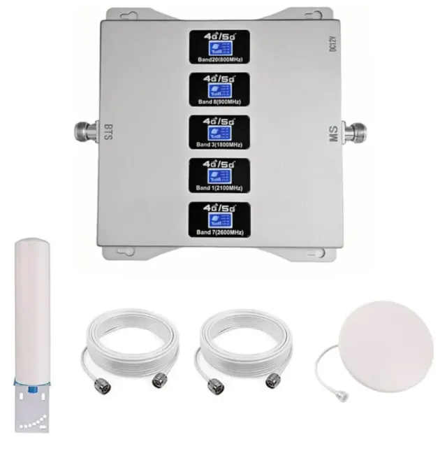 Amplificador 4G 5G Repetidor Señal Móvil 5 Bandas