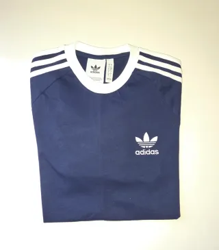 Camiseta Adidas 3 Stripes Azul Marino