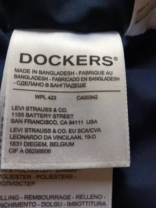 Anorak Dockers Hombre Talla M Marrón/Negro