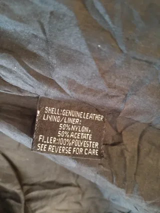 Vaquera trampera cuero flecos M/L Medidas indicada