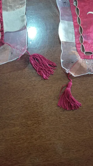 Set natalizio 3 pezzi rosso e oro