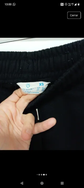 Pantalón chándal negro