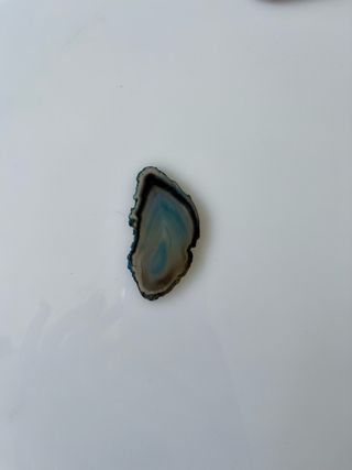 Chapa de ágata azul