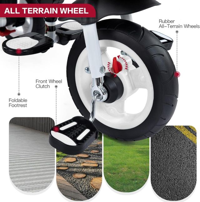 Coche de bebé - Triciclo 6 en 1 BOOWAY - miniatura 3