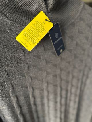 Jersey Malagrida Cuello Alto Gris