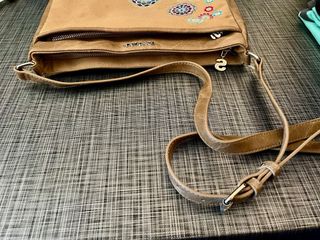 Bolso Desigual Marrón Multicolor Bordado