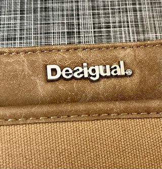 Bolso Desigual Marrón Multicolor Bordado