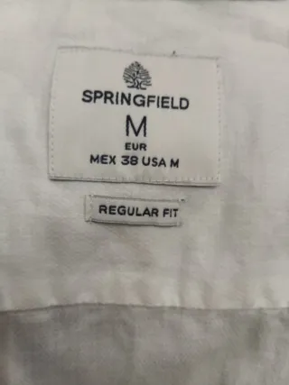 Camisa Springfield Blanca Talla M