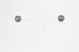 Pendiente De Oro Blanco De 18K.. Ref: 038-04-01453