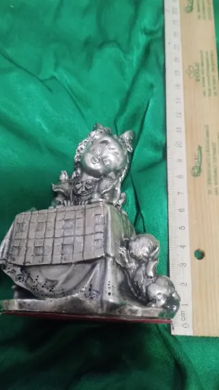 Statuetta Resina con Argento 800