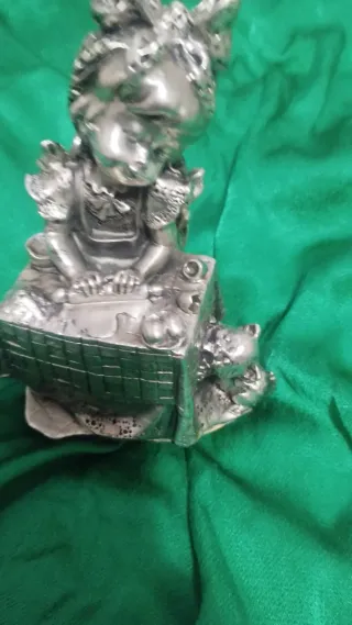 Statuetta Resina con Argento 800