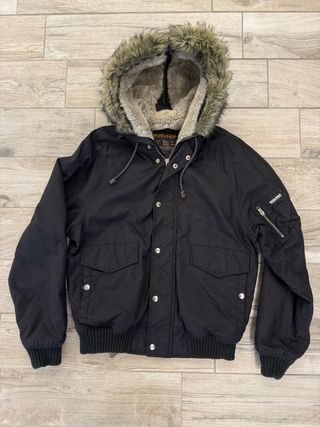 Giacca Woolrich con cappuccio e pelliccia