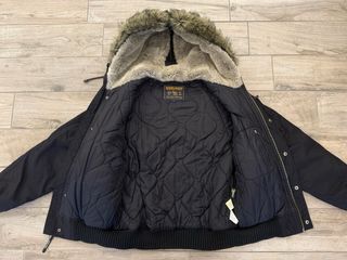 Giacca Woolrich con cappuccio e pelliccia