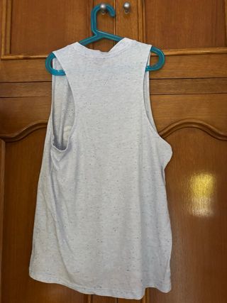 Camiseta tirantes Adidas azul jaspeado,rosa,blanco