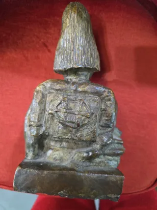 Busto militar antiguo bronce