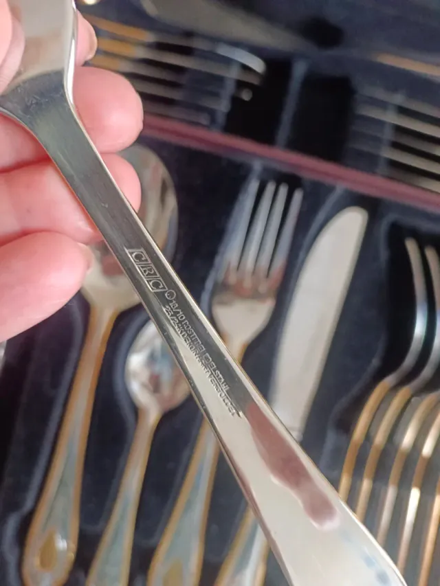 Cubertería de Lujo Acero Inoxidable Baño Oro