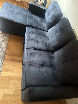 Sofá cama chaise longue 3 plazas