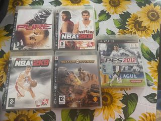 Lote 5 Juegos PS3: Pure, NBA 2K8, NBA 2K9, MotorSt