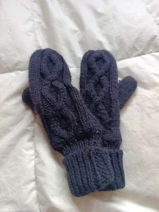 Manoplas de lana muy calentitas