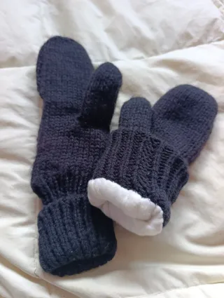 Manoplas de lana muy calentitas