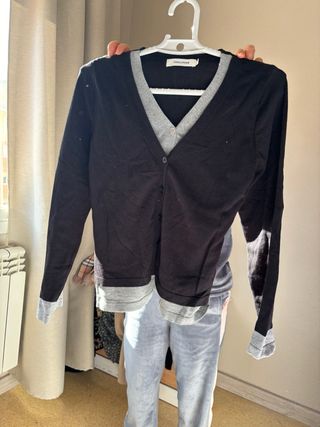 Camisa SHALLDER negra y gris