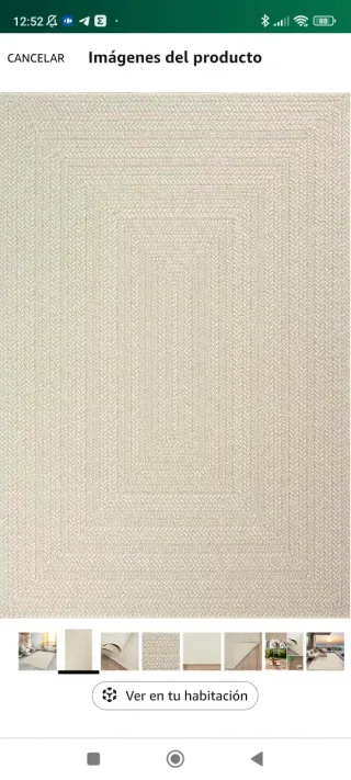 Alfombra 240x340 Crema Interior/Exterior