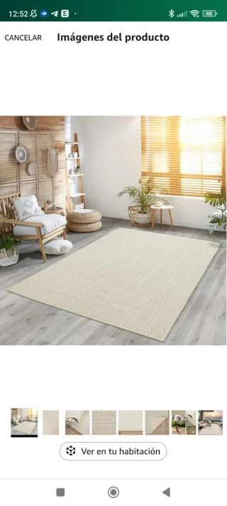 Alfombra 240x340 Crema Interior/Exterior