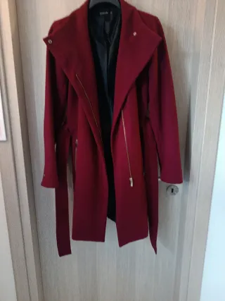 Cappotto donna bordeaux