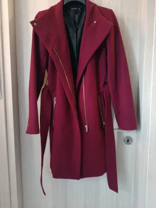 Cappotto donna bordeaux