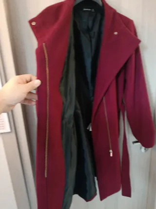Cappotto donna bordeaux