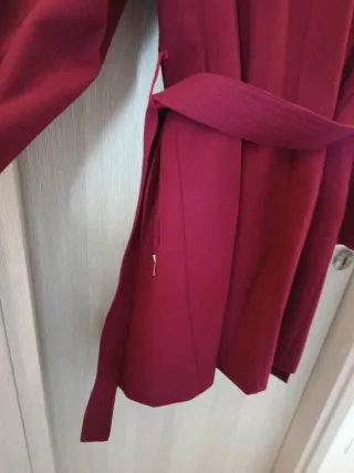 Cappotto donna bordeaux