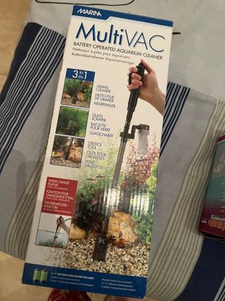 Marina Multi-Vac Limpiador Acuario 3 en 1