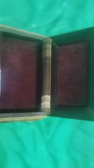 Scatola Legno Quadro Argento 800