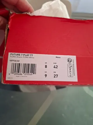 Botas de fútbol turf Puma negras