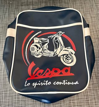 Bolso bandolera Vespa azul y blanco