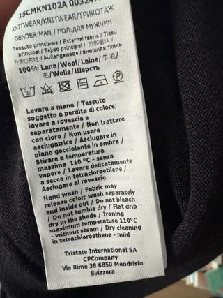 CP Company Camiseta Negra Talla M