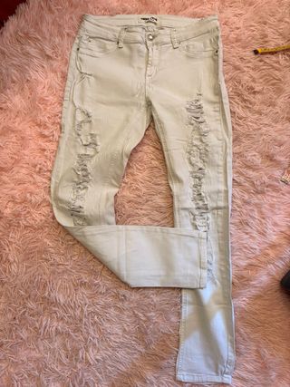 Jeans TALLY WEiJL bianchi strappati